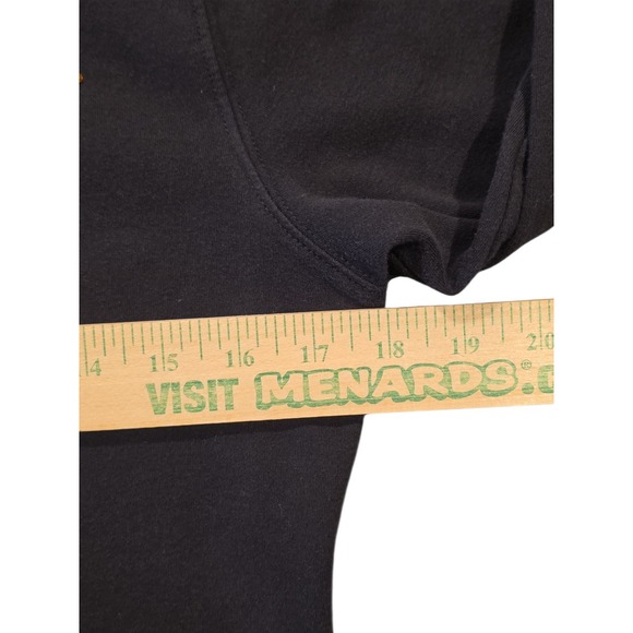 PB&J Top Small Black Embroidered Cardinals Fall Leaves 3/4 Sleeve Cotton - Picture 5 of 9